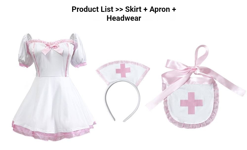 Womens Anime Cosplay Costume - Lolita Nurse Style Dress